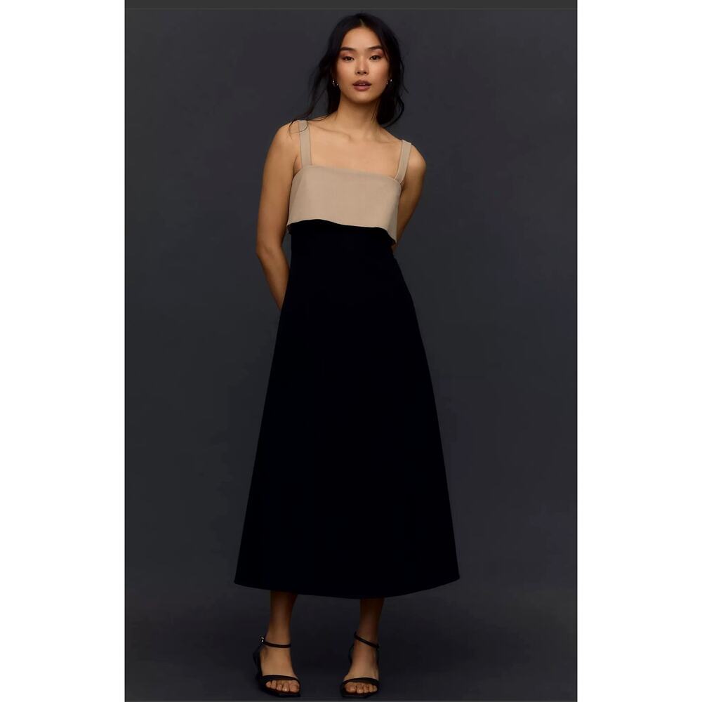 EUC Anthropologie Rue Sophie Colorblock Midi Dress - Small